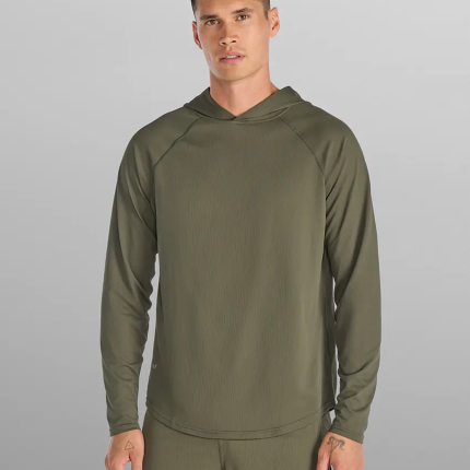 Micro Waffle Hooded Drop-Cut