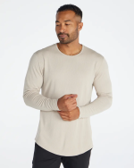 Ribbed Long Sleeve Drop-Cut - 图片 2
